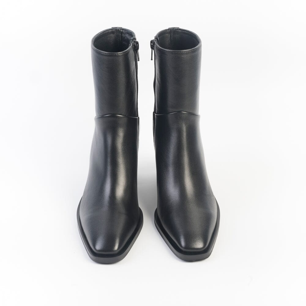 CAPPELLETTOSHOP ICON - Stivaletto Texano - Niva 1 - Nappa nero Scarpe Donna CAPPELLETTO 1948 