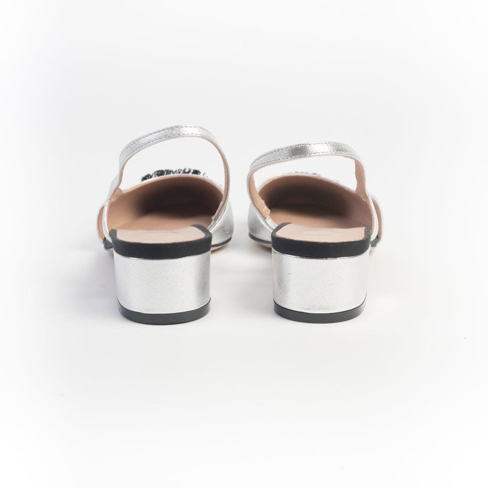 ROBERTO FESTA - Sling Back - Acanto - Argento Nero Scarpe Donna Roberto Festa 