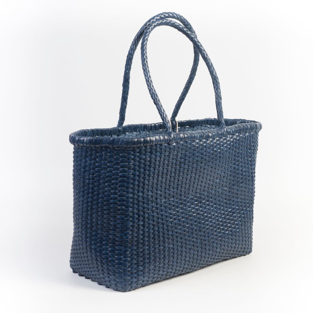 DRAGON DIFFUSION - Borsa intrecciata - B WEAVE BIG - 8805 - Navy DRAGON DIFFUSION 