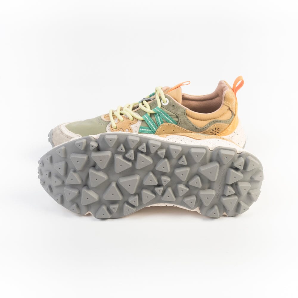 FLOWER MOUNTAIN - Sneakers Yamano3 3B46 - Verde Taupe Scarpe Donna FLOWER MOUNTAIN 