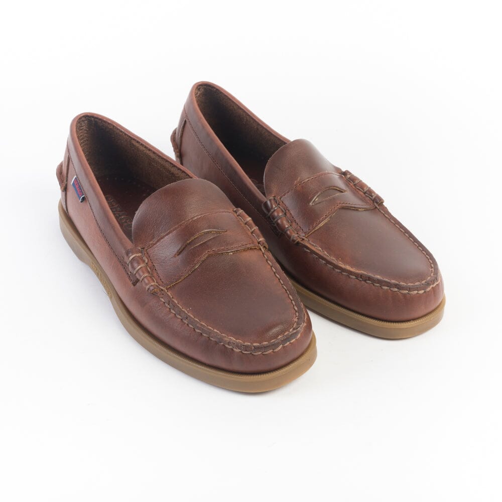 SEBAGO - Docksides Portland Waxed - Scarpa da Barca - 76114QW - 925 Brown Scarpe Uomo Sebago 