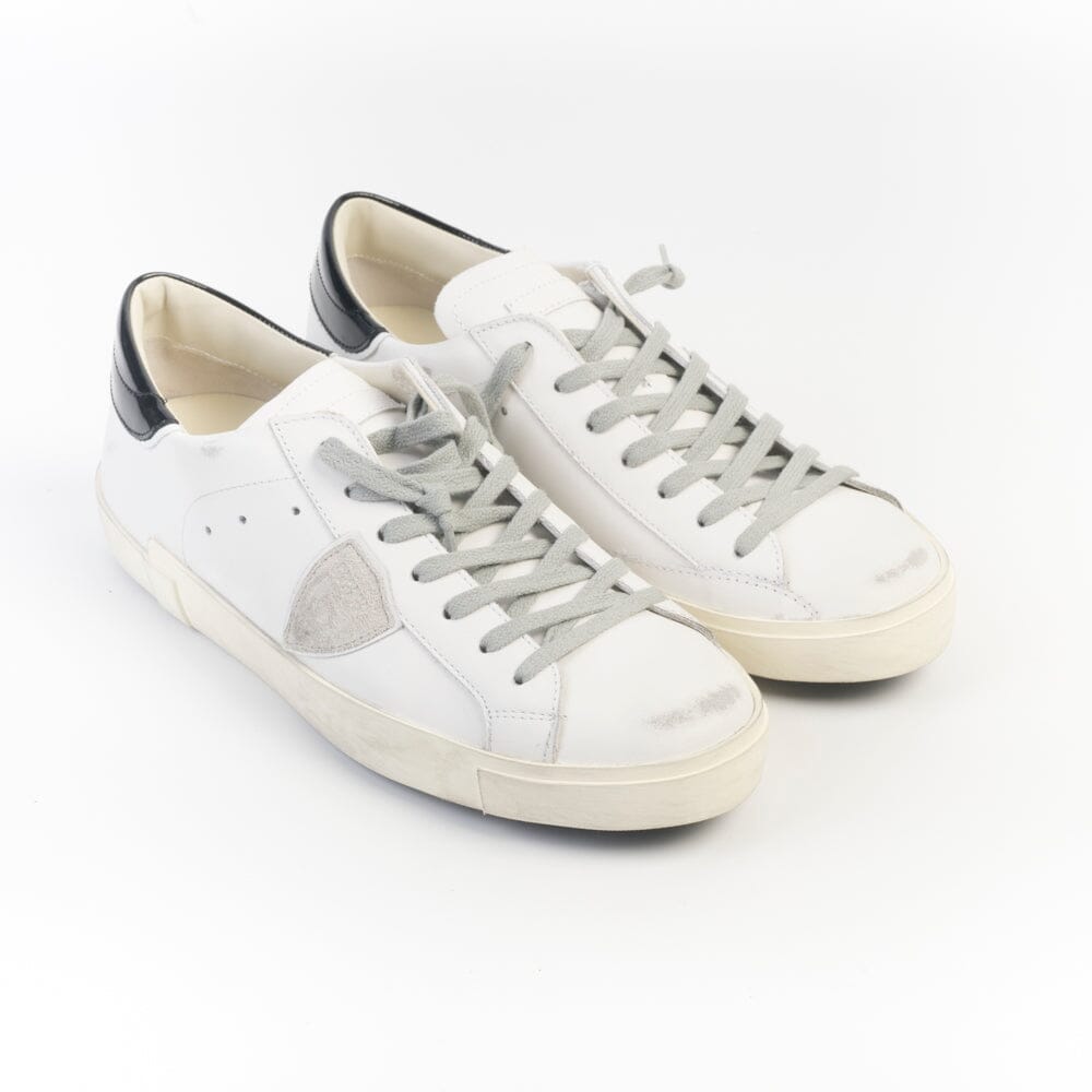 PHILIPPE MODEL - Sneakers - PRLU V030 - Bianco Nero Scarpe Uomo Philippe Model Paris 