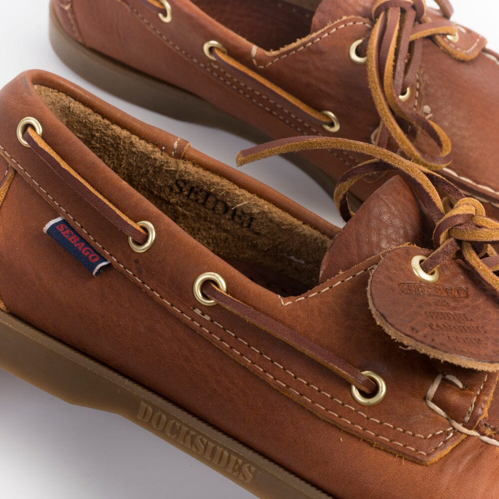 SEBAGO - Docksides Portland Artisan Seal - Scarpa da Barca - 781277W AH3 - Light saddle gum Scarpe Uomo Sebago 