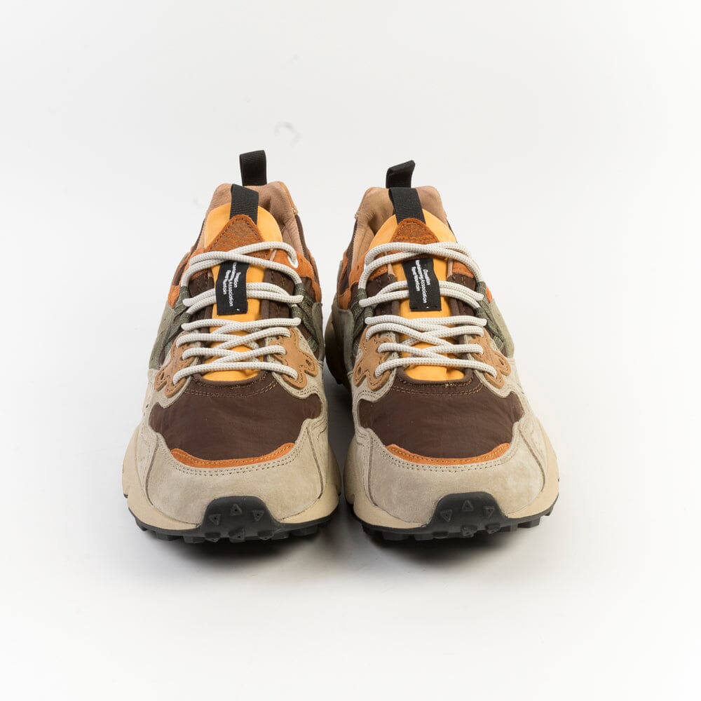 FLOWER MOUNTAIN - Sneakers Yamano 3 1D11 - Taupe Brown Orange Scarpe Donna FLOWER MOUNTAIN 