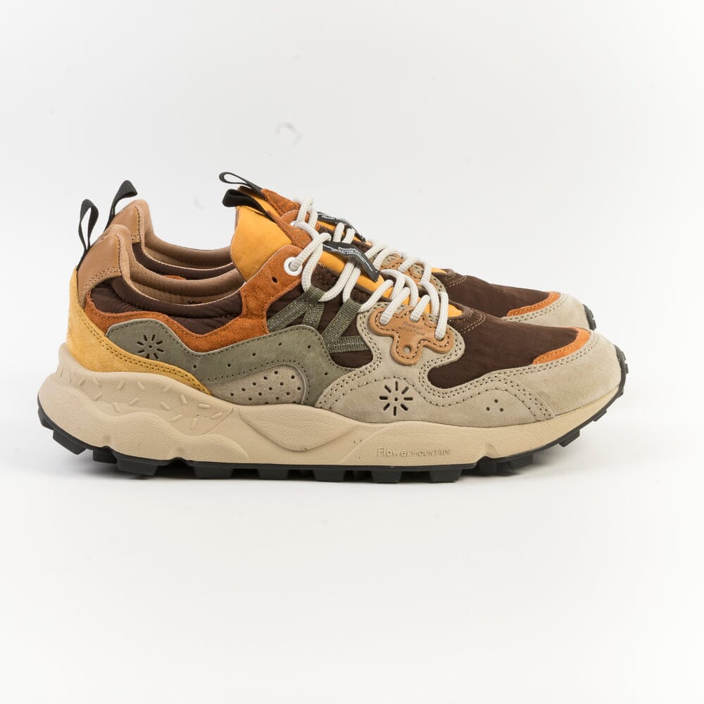 FLOWER MOUNTAIN - Sneakers Yamano 3 1D11 - Taupe Brown Orange Scarpe Donna FLOWER MOUNTAIN 