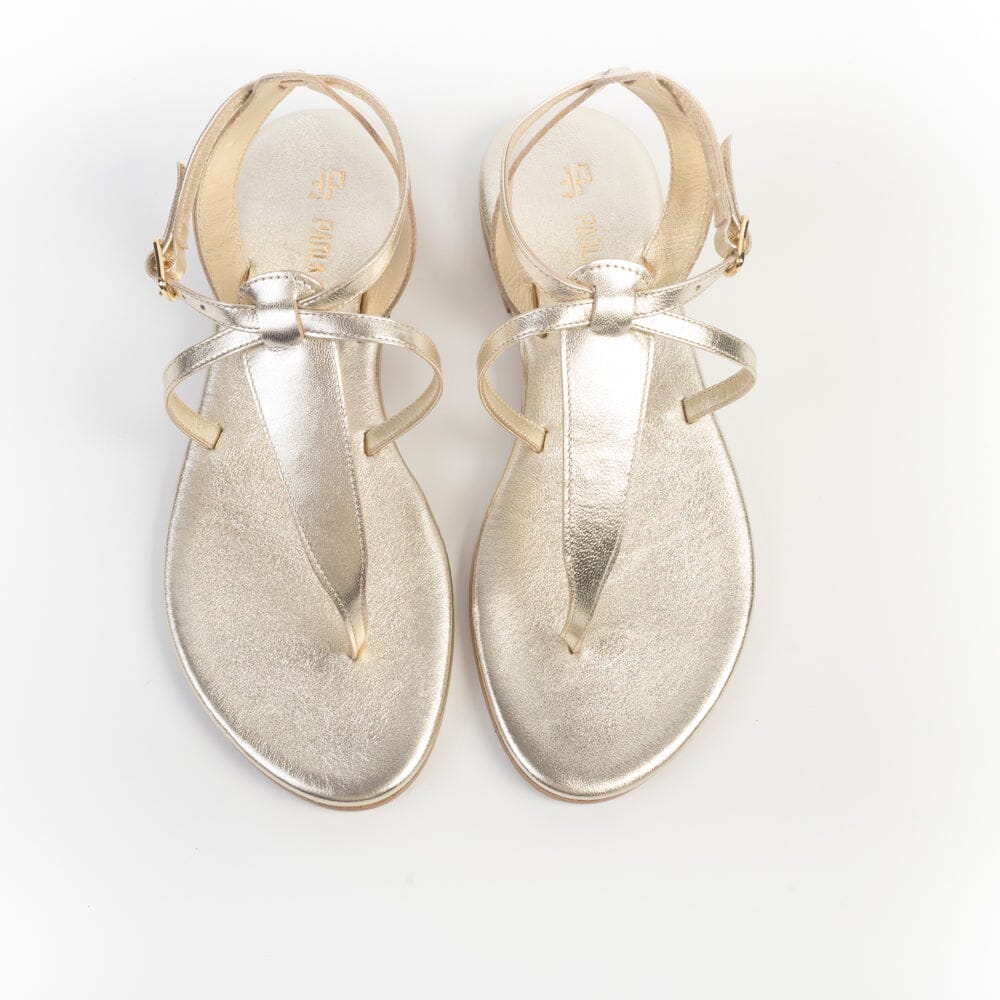 PAOLA FIORENZA - Sandali bassi infradito - Triangolo - SS2505 - Platino Scarpe Donna PAOLA FIORENZA 