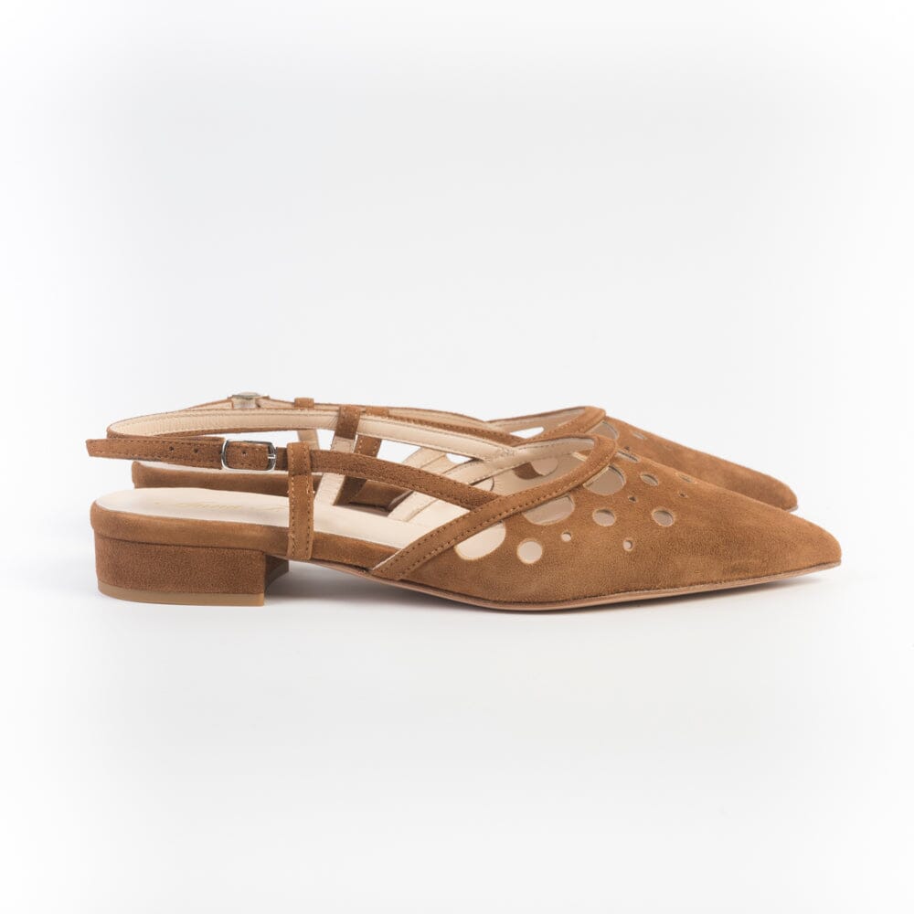 ANNA F. - Sling Back - 1948 - Camoscio Bruciato Scarpe Donna Anna F. 
