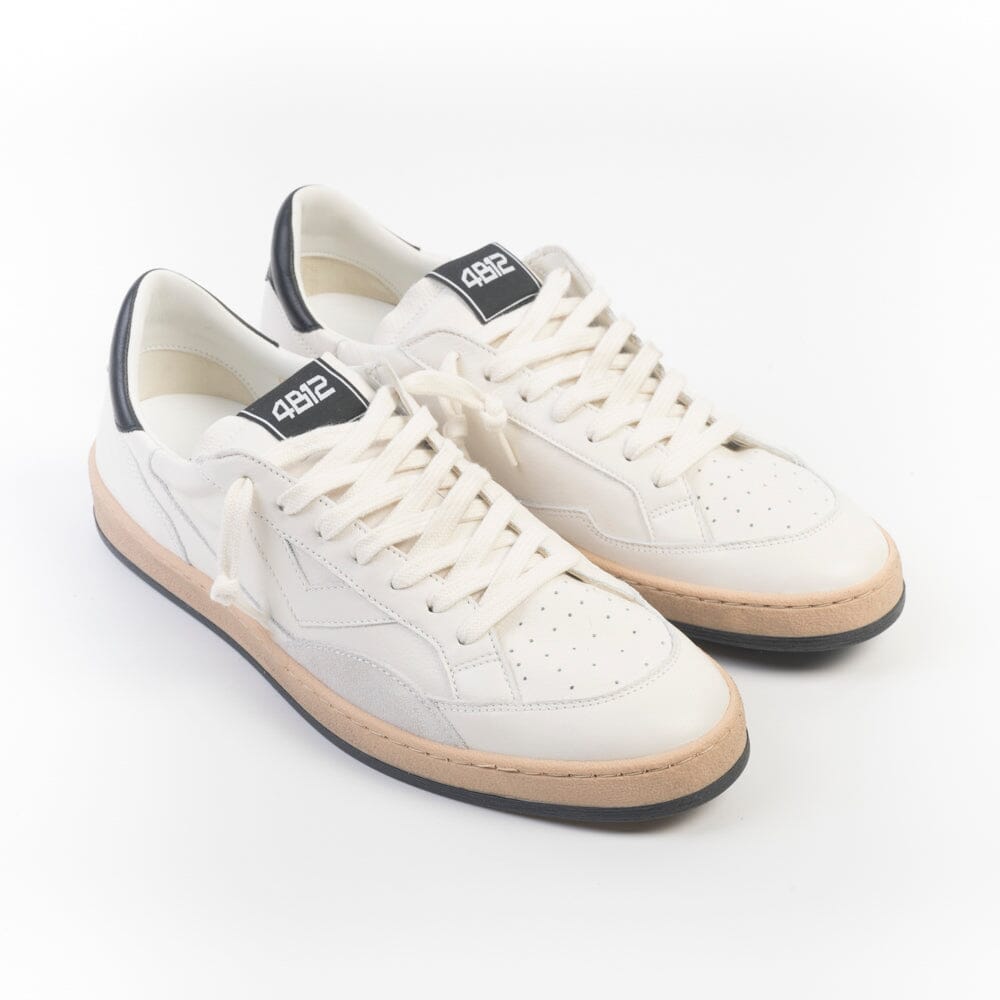 4B12 - Sneakers - Play New U1001 - Bianco Nero Scarpe Uomo 4B12 - COLLEZIONE UOMO 