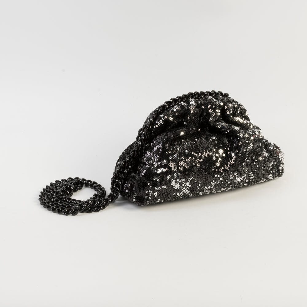 MARIA LA ROSA - Borsa a tracolla - Mini Game Paillettes - Black Borse MARIA LA ROSA 