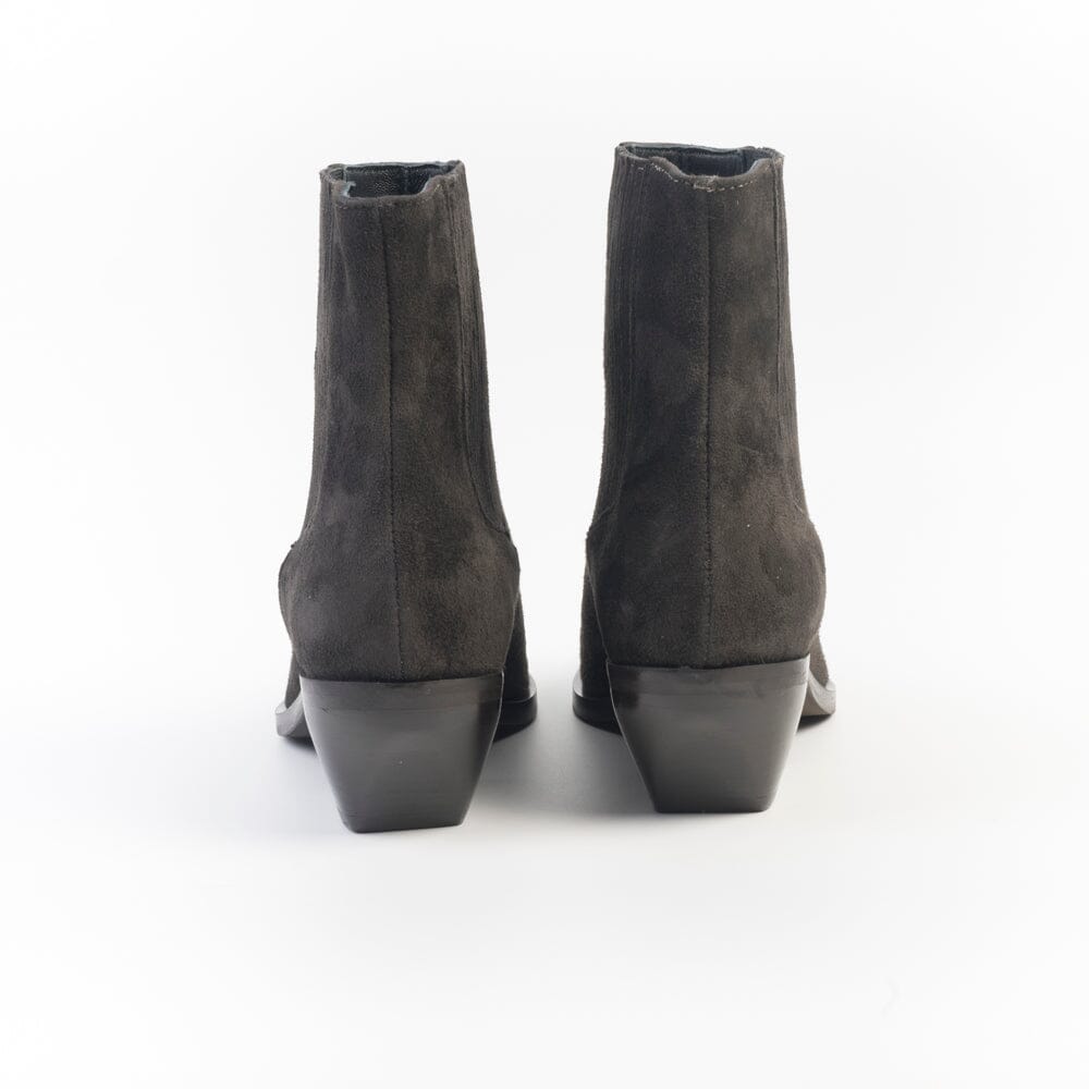 CAPPELLETTOSHOP ICON - Stivaletto Texano - Kira 1 - Carbone Moro Scarpe Donna CAPPELLETTO 1948 