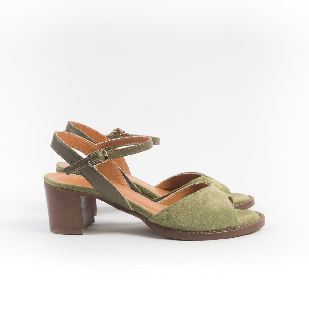 CappellettoShop - Sandali con Tacco - 1127 - Verde Scarpe Donna CAPPELLETTO 1948 