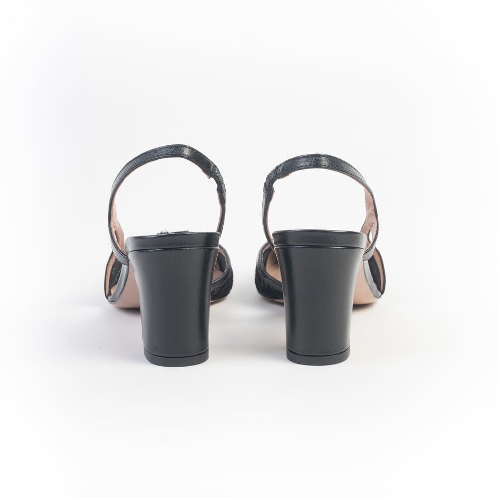 ROBERTO FESTA - Sling Back - Luciana - Pizzo Nero Scarpe Donna Roberto Festa 