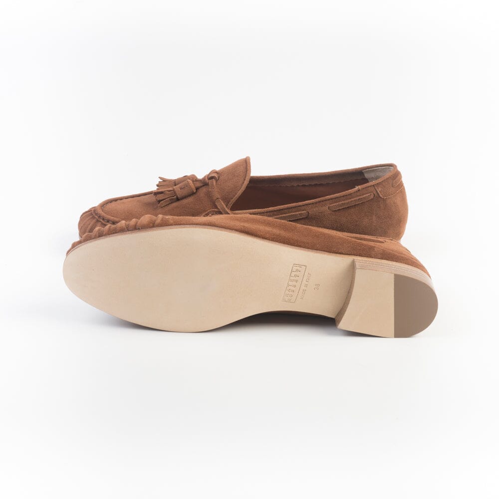 FRATELLI ROSSETTI - Mocassino - 68243 - Camoscio Mandorla Scarpe Donna Fratelli Rossetti - Collezione Donna 