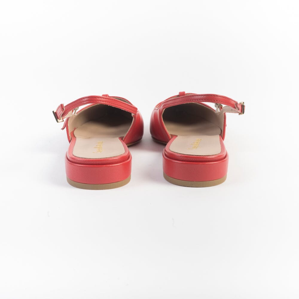 CappellettoShop - Sling Back - Pauline34 - Papavero Scarpe Donna CAPPELLETTO 1948 