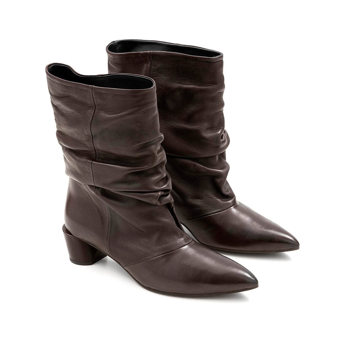 POEVE - Stivaletto - PORTO - Nappa Testa di moro Scarpe Donna POESIE VENEZIANE 