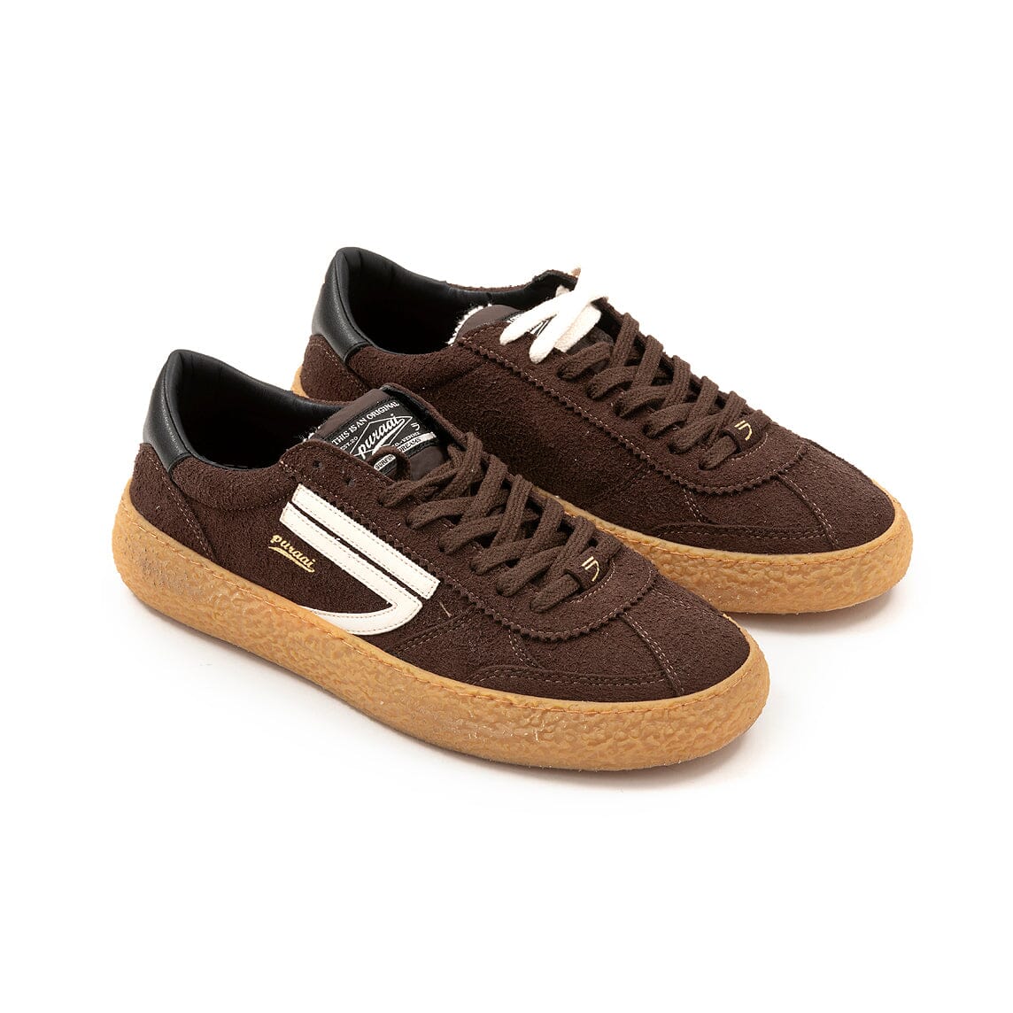 PURAAI - Sneakers Vintage - 101V-033 - Marrone Cocoa Scarpe Uomo PURAAI - Collezione Uomo 