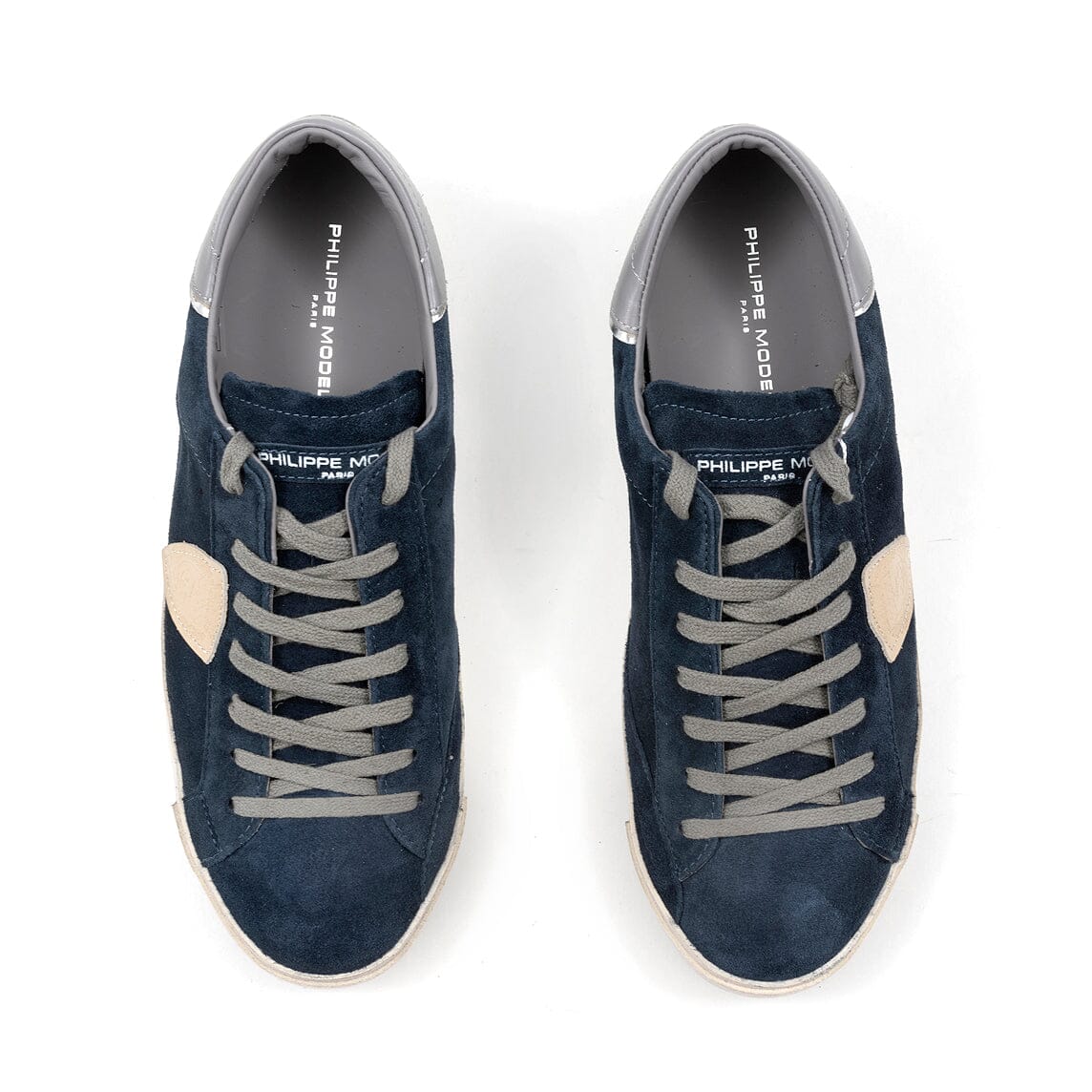 PHILIPPE MODEL - Sneakers - PRLU XS23 - Camoscio Blu Scarpe Uomo Philippe Model Paris 