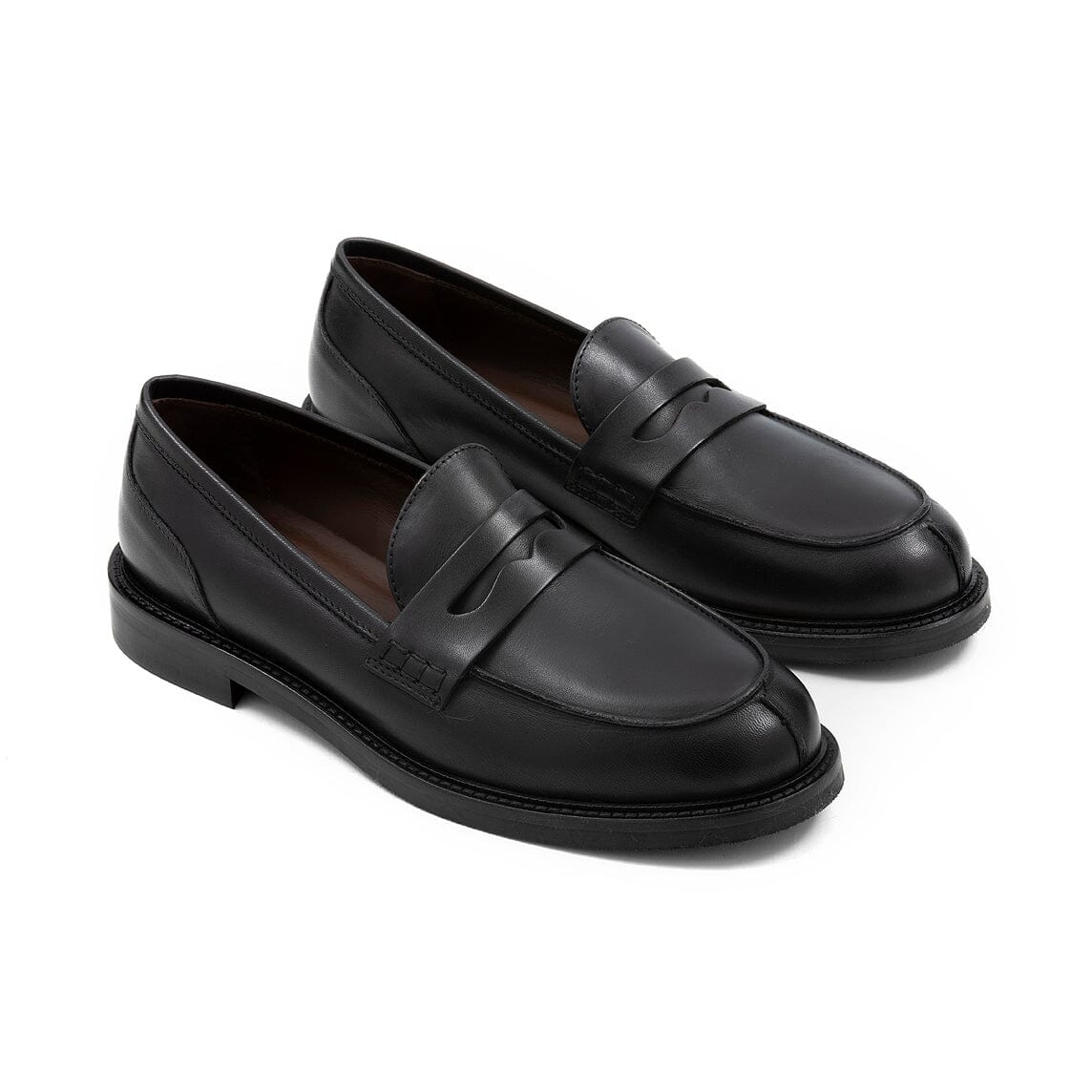 CAPPELLETTOSHOP ESSENTIAL - Mocassino - 9000 - Vitello Nero Scarpe Donna CAPPELLETTO 1948 