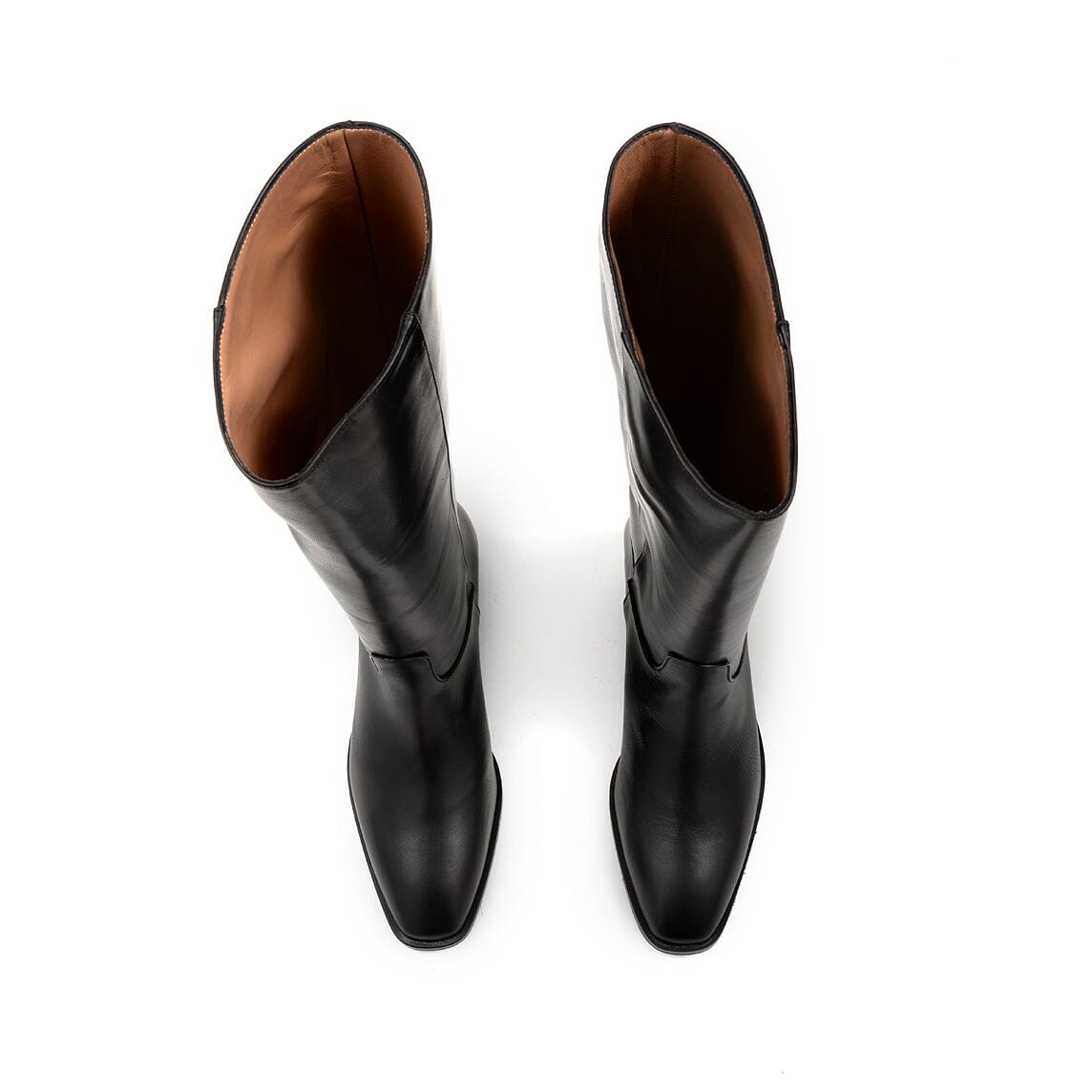 CAPPELLETTOSHOP UPPER - Stivali - S2884 - Pelle Vitello Nero Scarpe Donna CAPPELLETTO 1948 