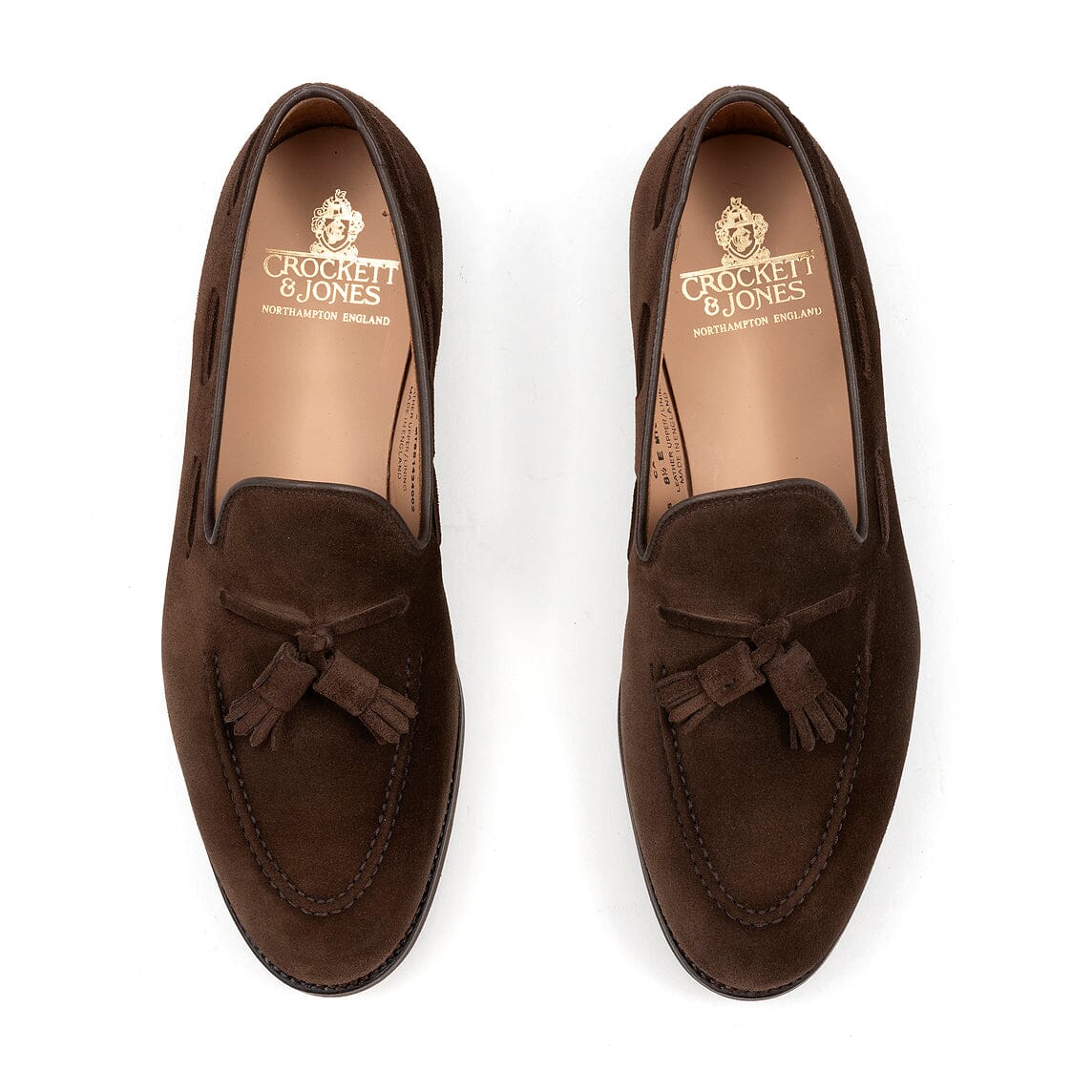 CROCKETT & JONES - Mocassino - Cavendish2 29376A-J02C2 - Calf Suede Dark Brown
