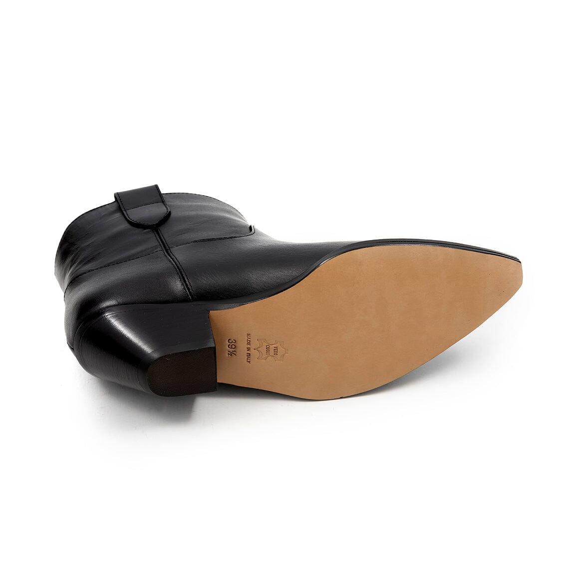 VIA ROMA 15 - Texani - 4737 - Pelle Nero Scarpe Donna Via Roma 15 