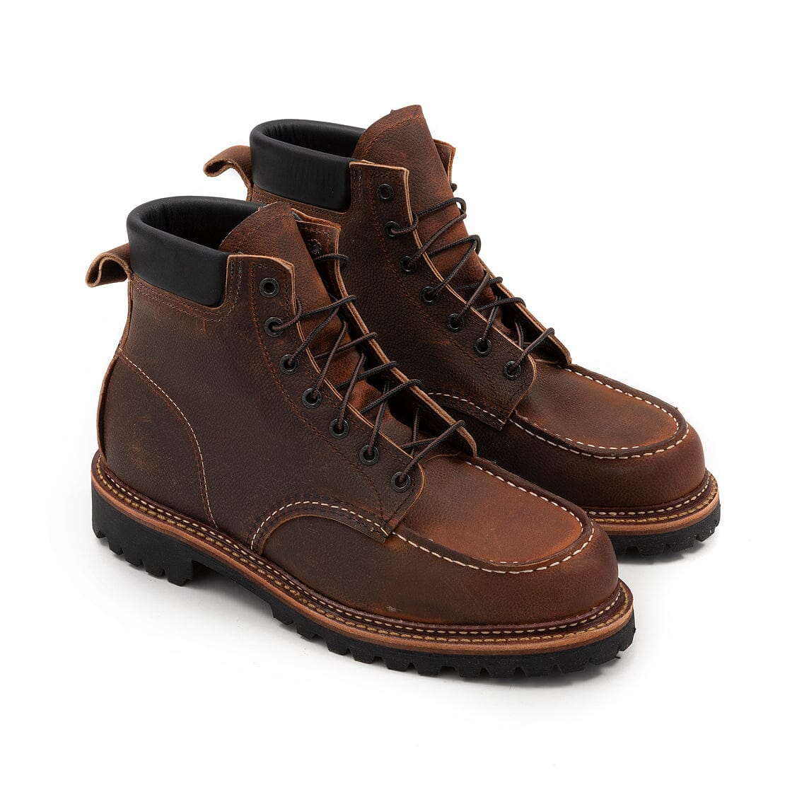 RED WING SHOES - Polacco - Moc Toe 8213 - Norway Copper Rought Scarpe Uomo Red Wing Shoes 