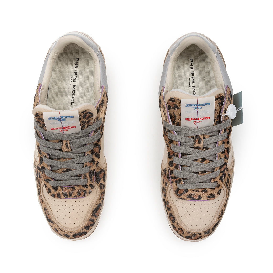 PHILIPPE MODEL - Sneakers  - PGLD AXE1 - ANIMALIER BEIGE