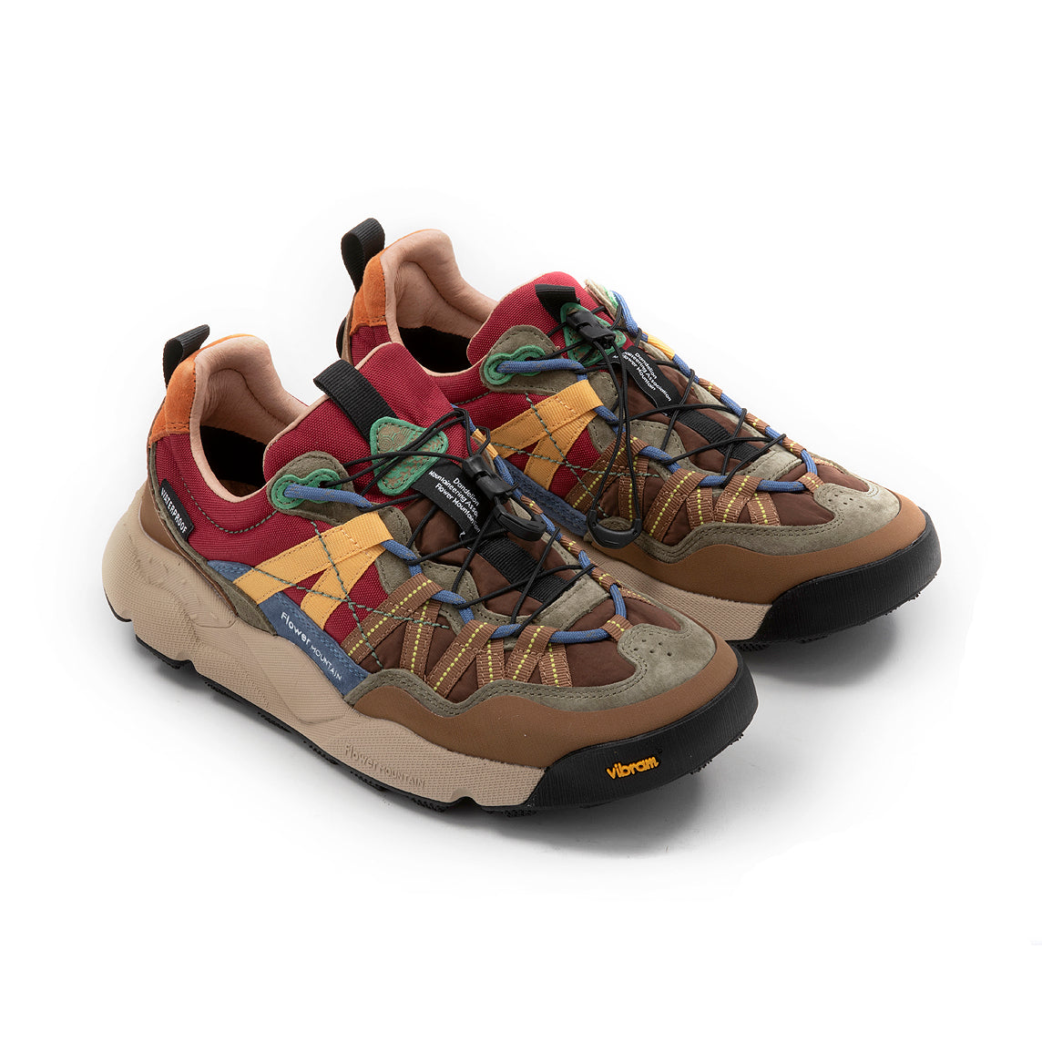 FLOWER MOUNTAIN - Sneakers Iwano 2 Waterproof - 2D78 - Brown Bordeaux