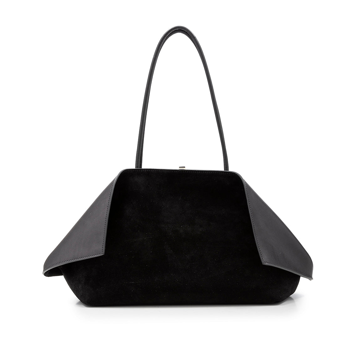 MINOBOSSI - Borsa a spalla - Valery - Camoscio/Pelle Nero