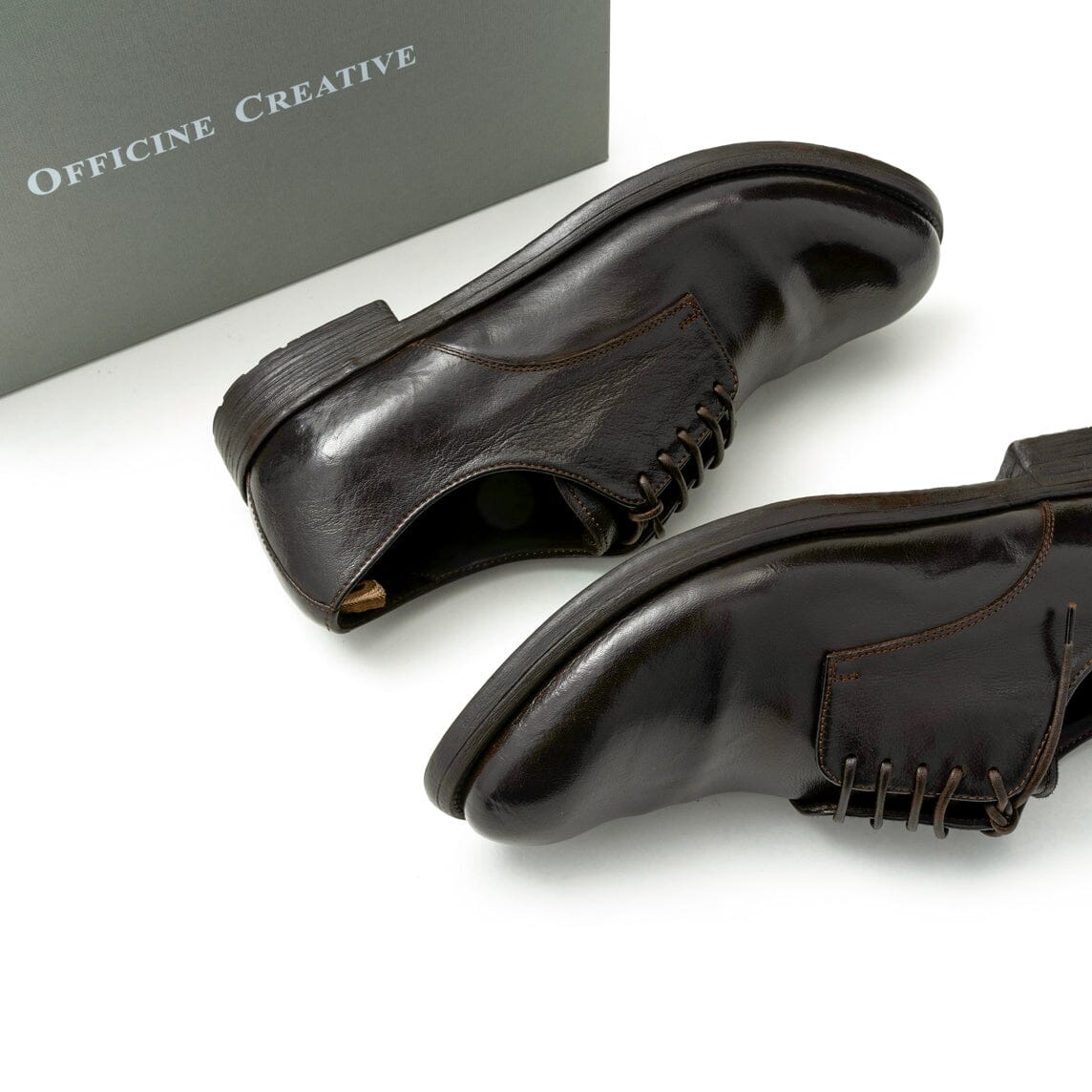 OFFICINE CREATIVE - Derby Hive 008 SD215 - Ebano Scarpe Uomo OFFICINE CREATIVE - Collezione Uomo 