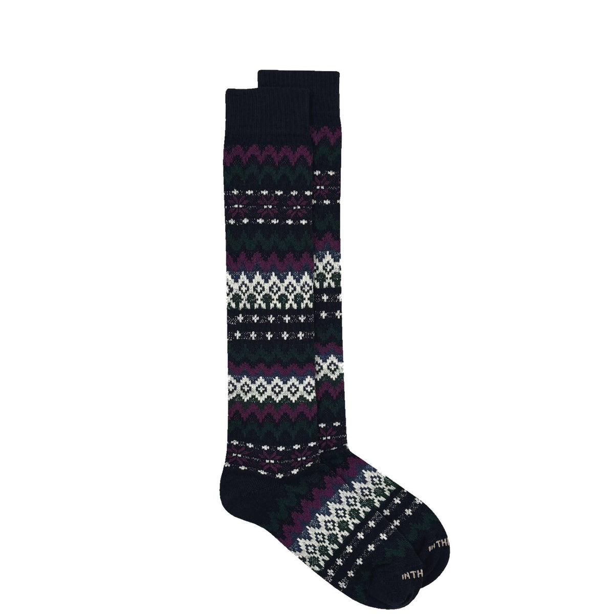 IN THE BOX - Calzini - FAIR ISLE - Blu panna