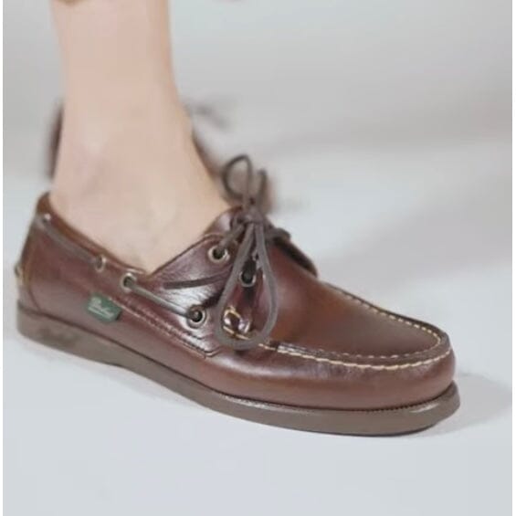 PARABOOT - BARTH F/MARINE - Scarpa da Barca - Allacciata 190818 - Marron Lis America Scarpe Donna Paraboot 