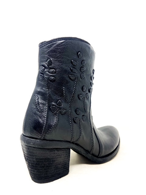 FAUZIAN JEUNESSE - EW - Texano ANKLE BOOT LILLY - Nero