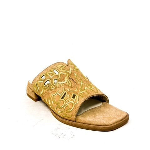 FAUZIAN JEUNESSE - EW - Sandali bassi - SANDAL LINDA FLAT - Cuoio naturale