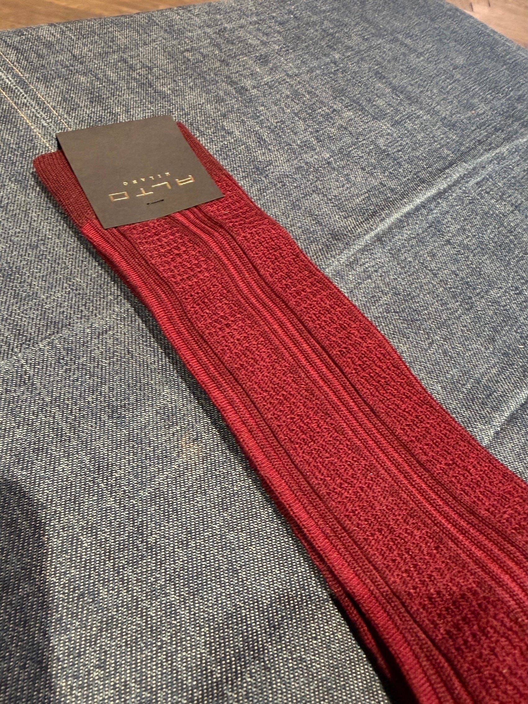 ALTO MILANO - Calzino -26PEAM2391UL_06 - Bordeaux Accessori Uomo Alto Milano 