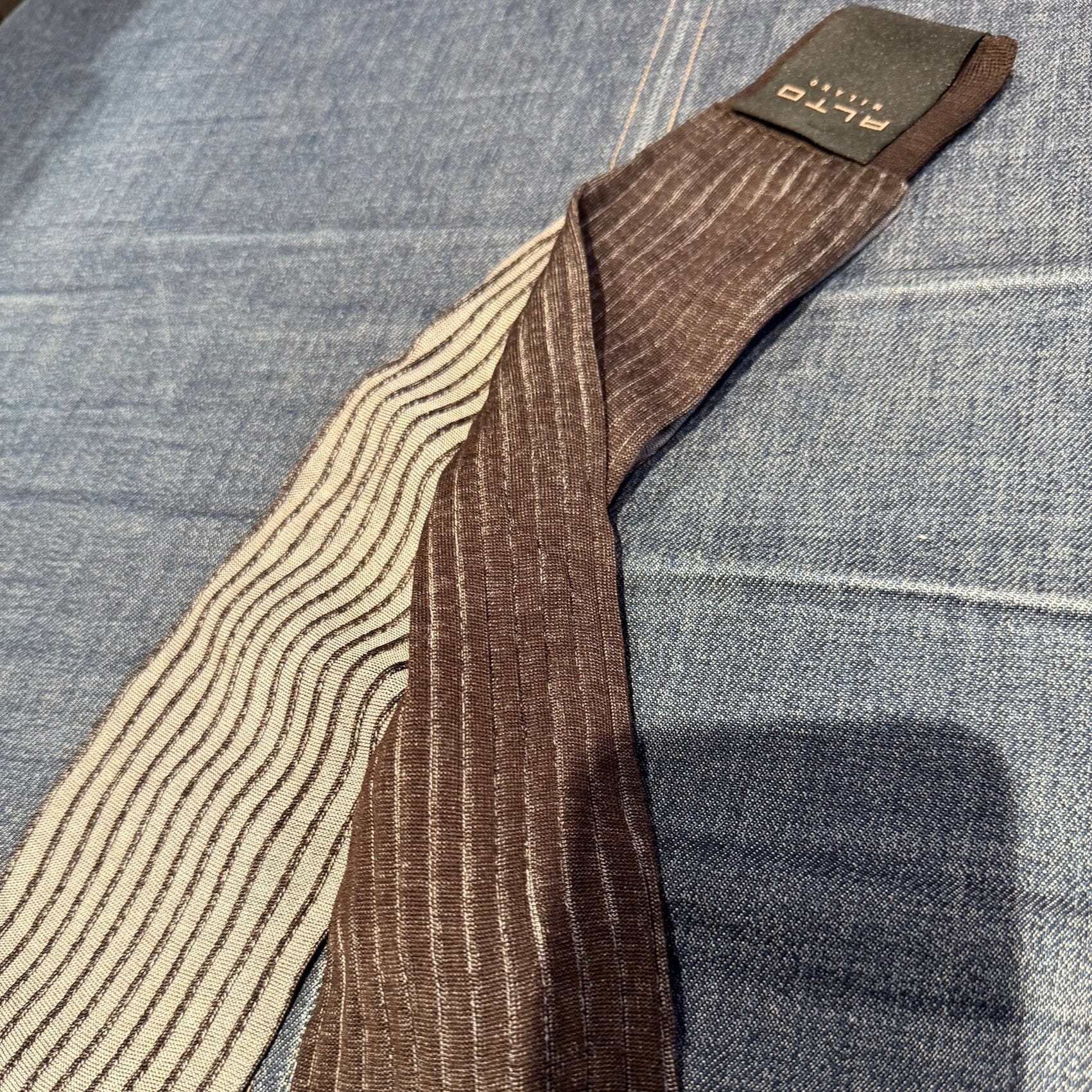 ALTO MILANO - Calzino - 25PEAM1686UL_05 - Marrone Accessori Uomo Alto Milano 