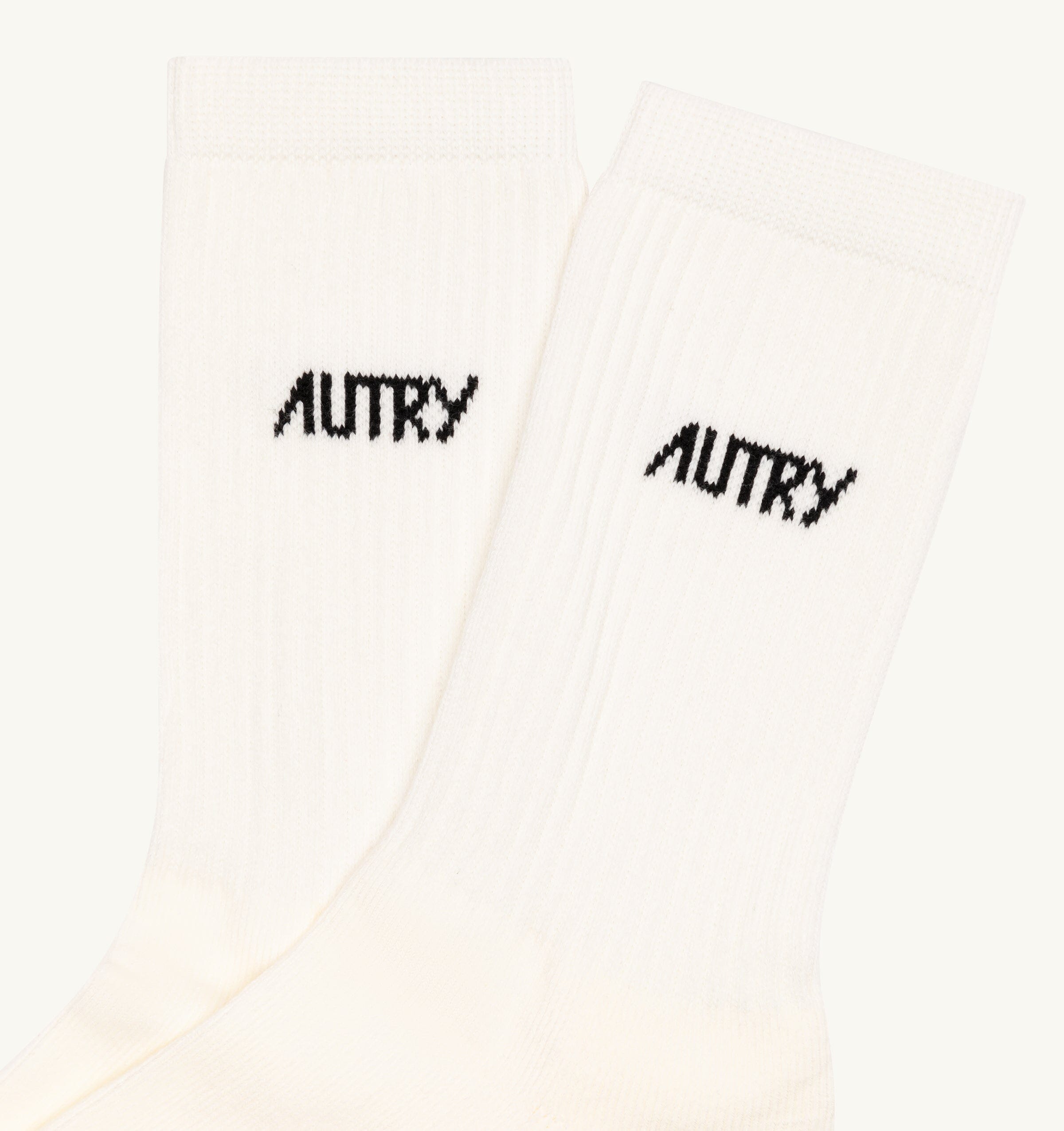 AUTRY - SOPU 0550 - Autry Calzino - Avorio logo nero Accessori Uomo AUTRY - Collezione uomo 