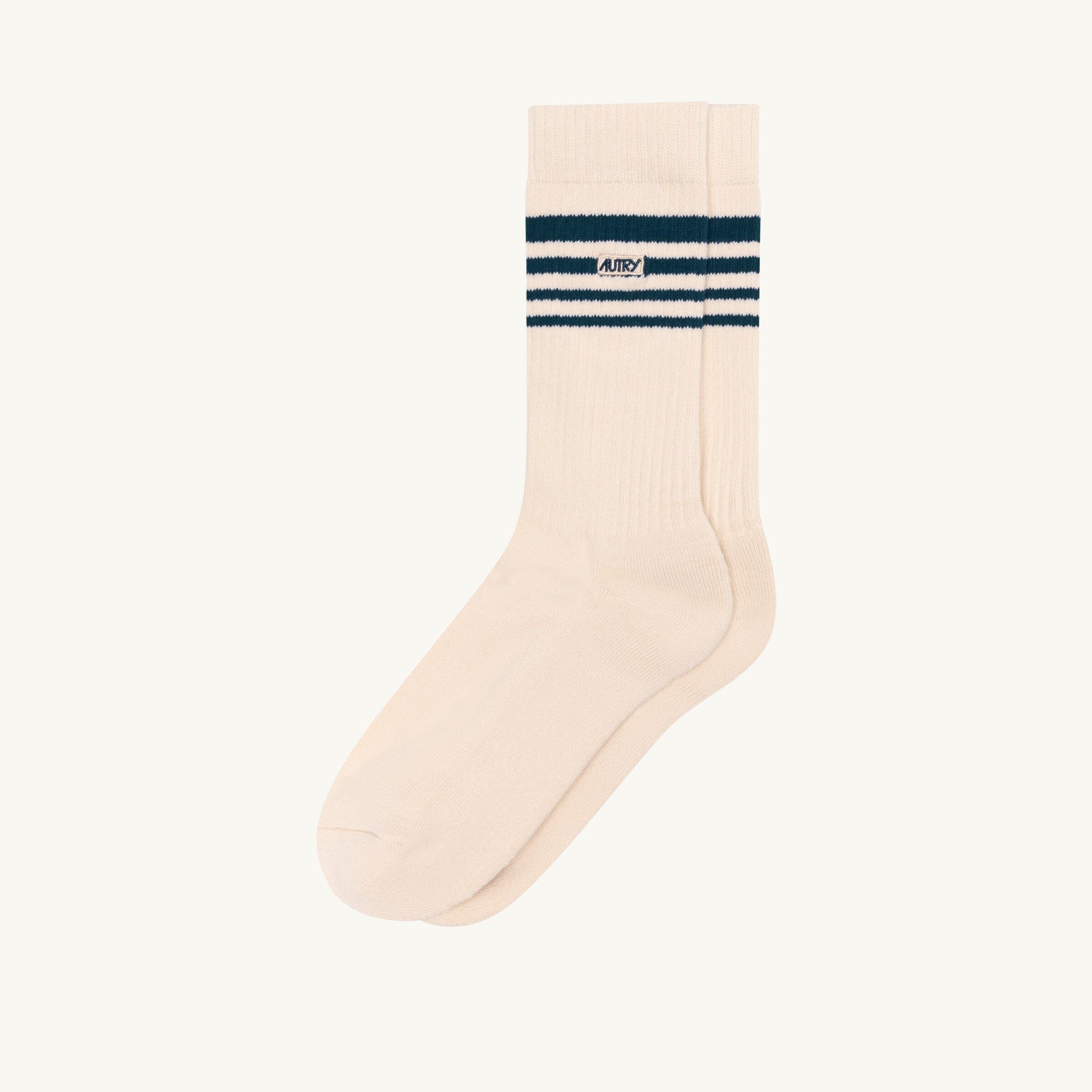 AUTRY - SOPU 0583 - Autry Calzino - Crema stripes blu Accessori Uomo AUTRY - Collezione uomo 