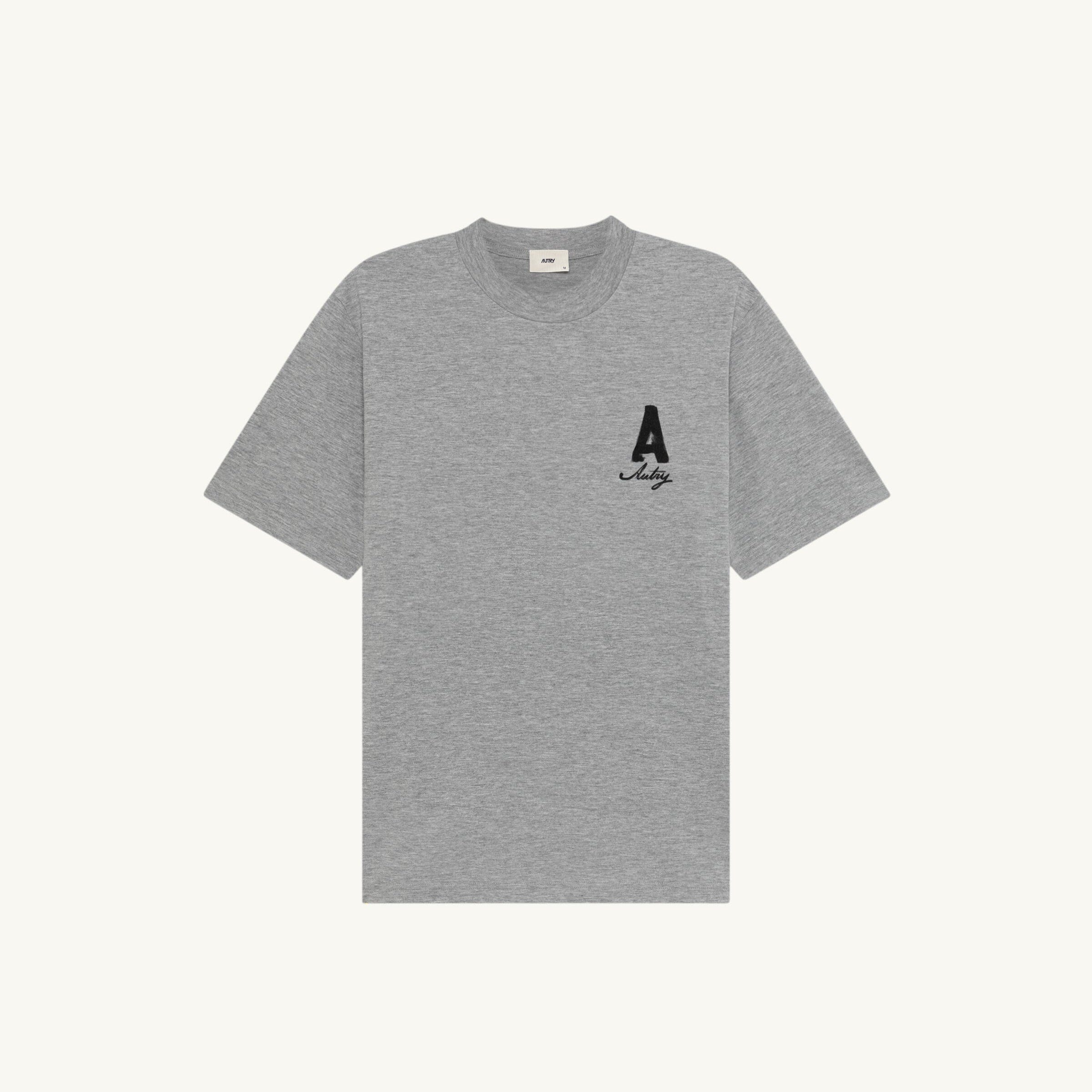 AUTRY - TSPX 109D- T-Shirt jersey - Grigio melange Abbigliamento Uomo AUTRY - Collezione uomo 