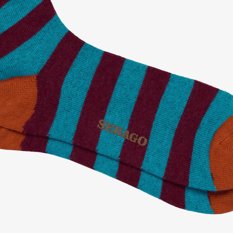 SEBAGO - Calzino - 73128NW-A0K - Turquoise-bordeaux-orange Accessori Uomo SEBAGO - Collezione Uomo 