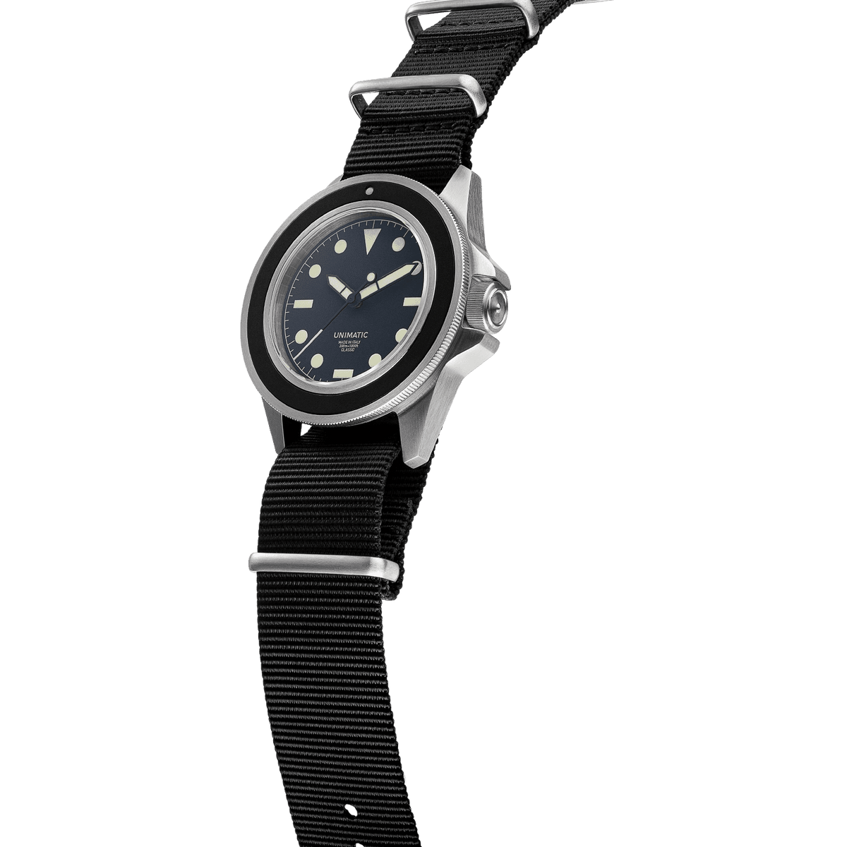 UNIMATIC - Orologio Modello Uno UC1 Classic - Subacqueo - Nero Accessori Uomo UNIMATIC 