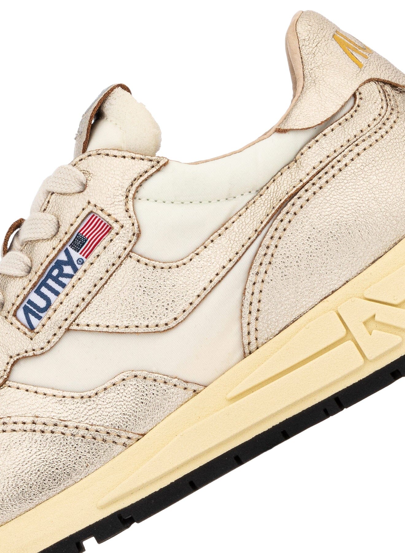 AUTRY - WWLW AN02 - Sneakers REELWIND - Avorio Oro Scarpe Donna AUTRY - Collezione donna 