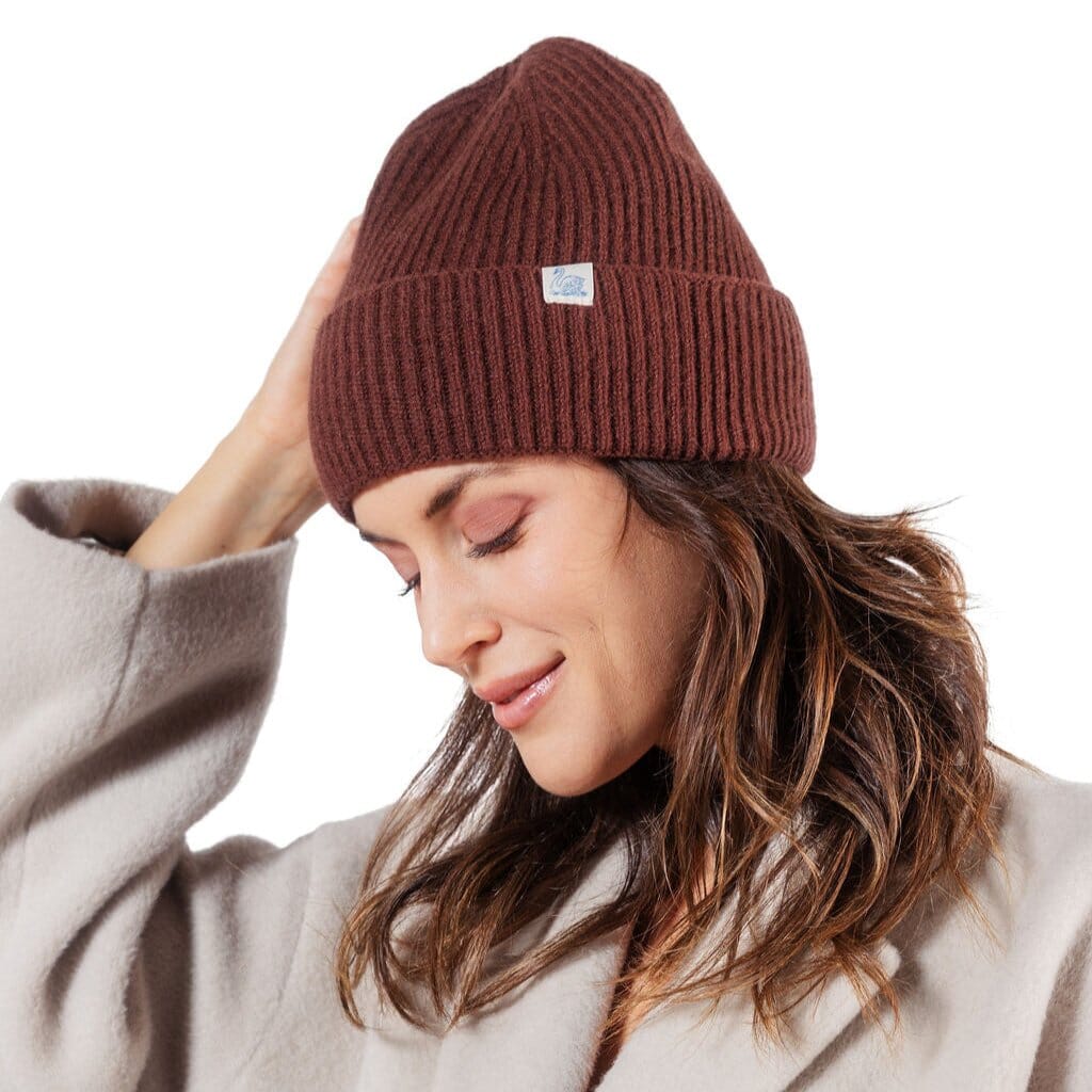 MERZ B. SCHWANEN - Berretto - Beanie Silk Blend - 12 Nut Accessori Donna MERZ B. SCHWANEN 
