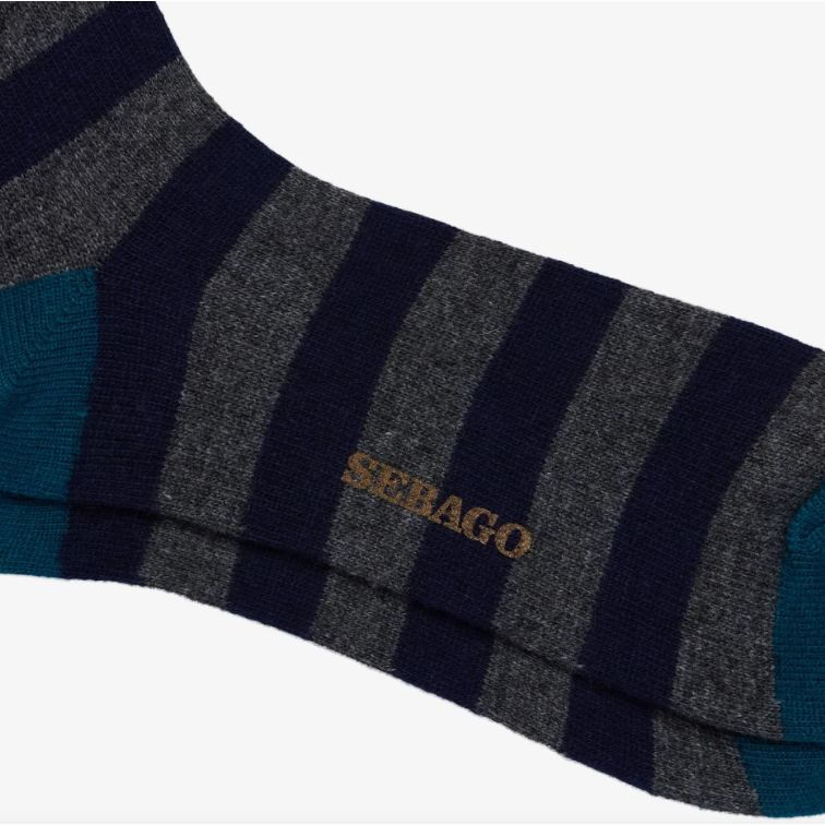 SEBAGO - Calzini - 73128NW-A0K - Blue navy-Grey-Turquoise