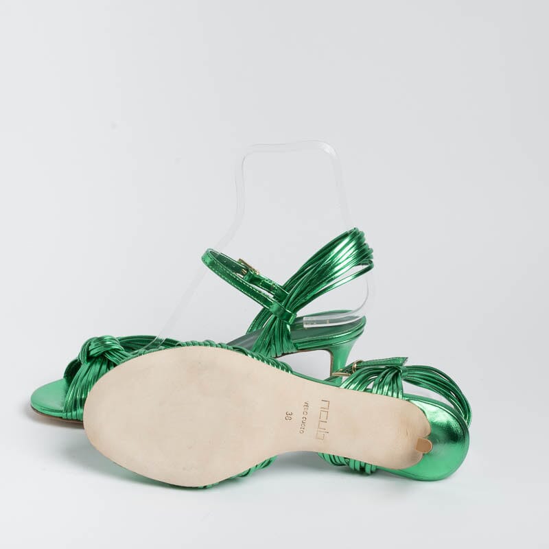 NCUB - Sandalo - Luna 22 - Laminato Verde Scarpe Donna NCUB 
