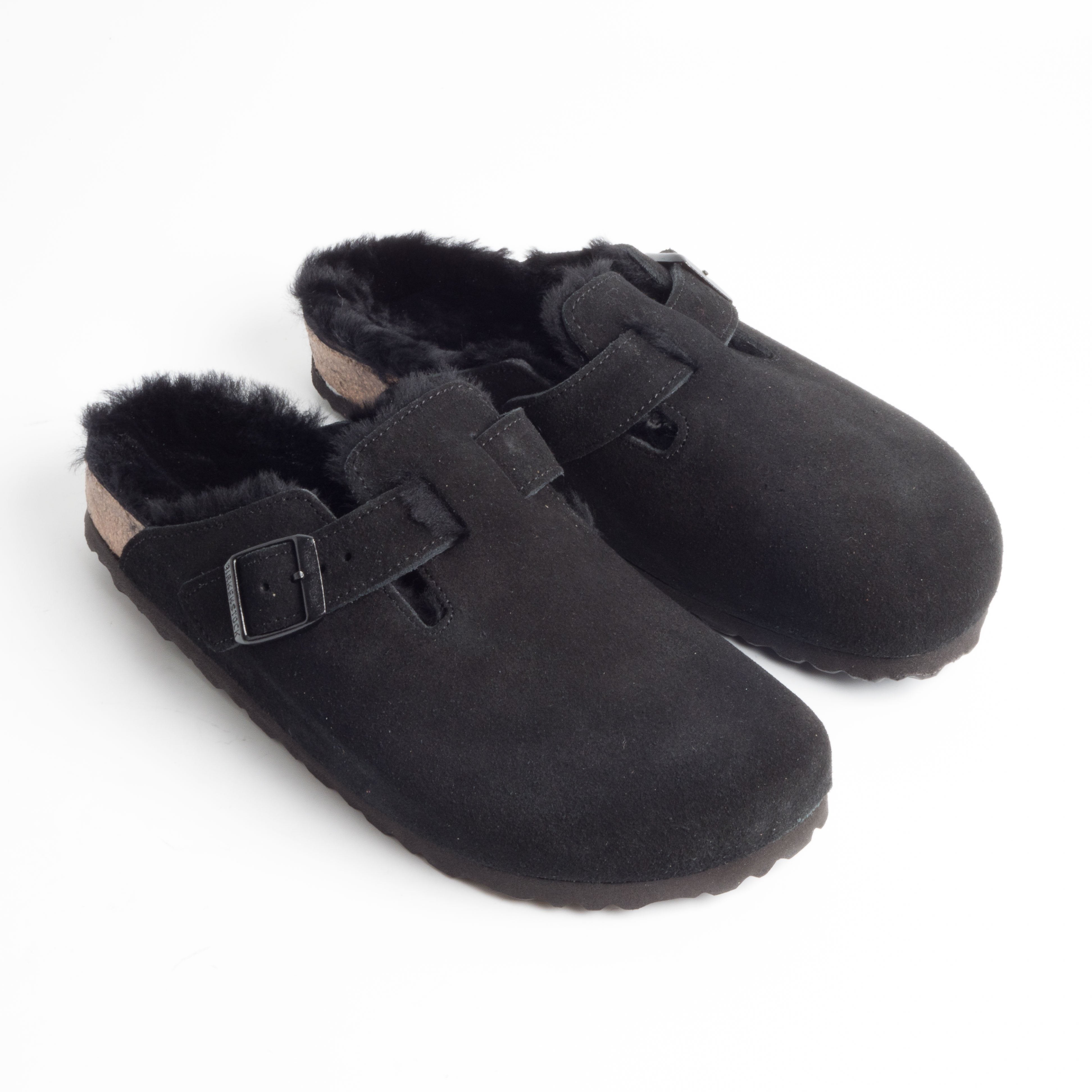 BIRKENSTOCK  - 259883 - BOSTON FUR - Black Scarpe Donna BIRKENSTOCK 