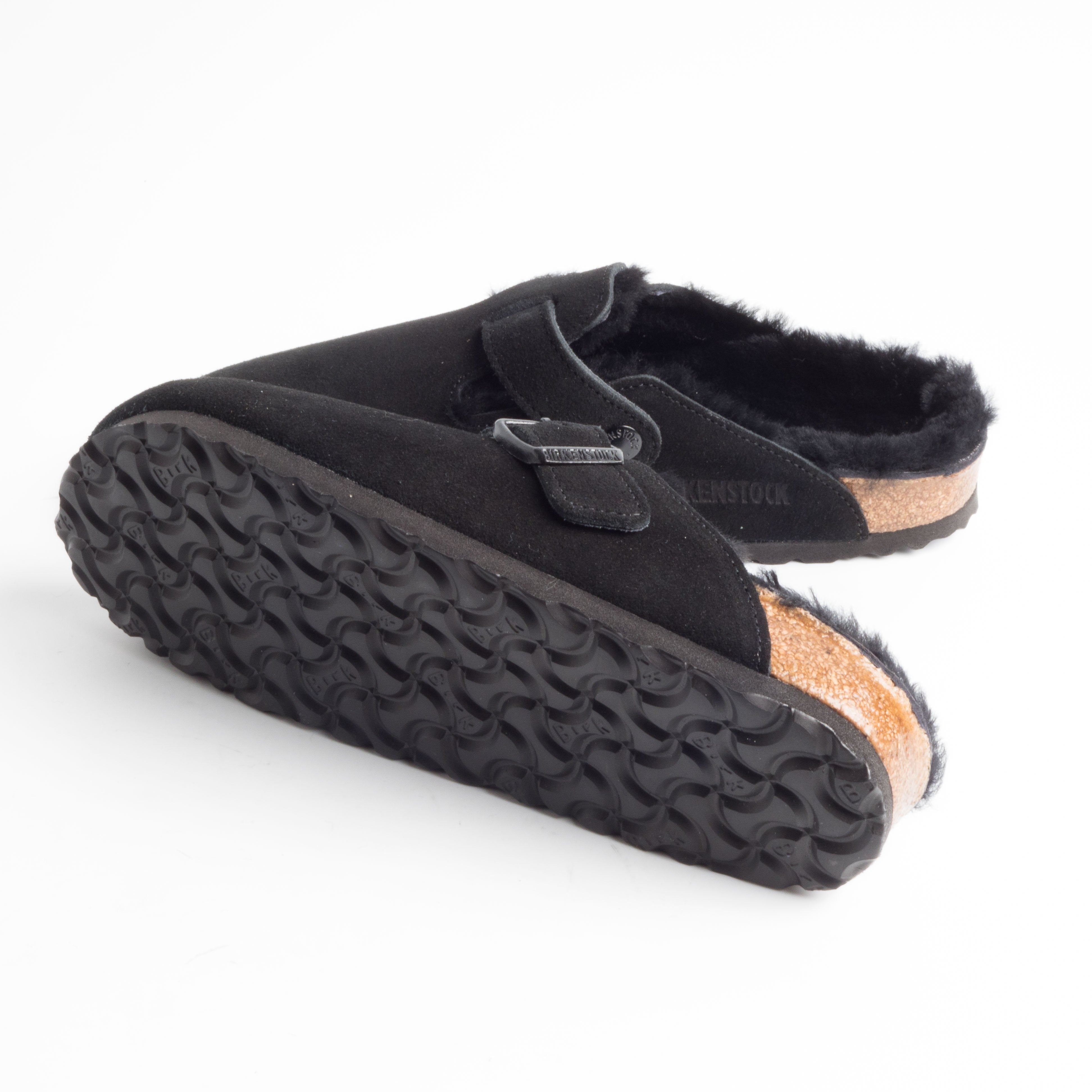 BIRKENSTOCK  - 259883 - BOSTON FUR - Black Scarpe Donna BIRKENSTOCK 