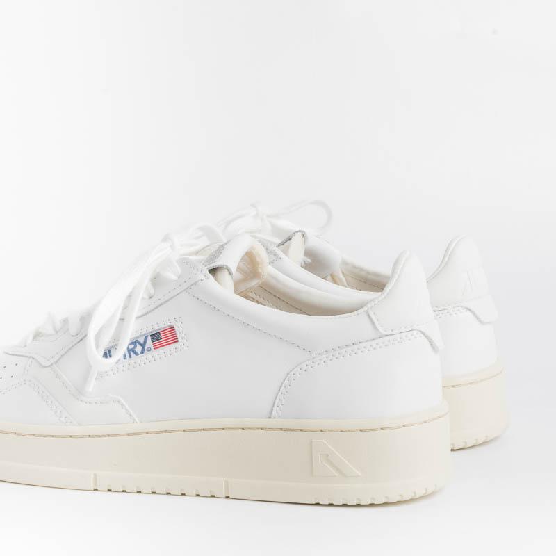 AUTRY LL15 - LOW MAN ALL LEAT - Bianco Scarpe Uomo AUTRY - Collezione uomo 