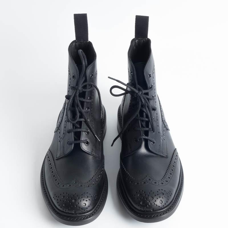 TRICKER'S - Continuativo Brogue Boot - Stow Black oily calf Scarpe Uomo Tricker's 