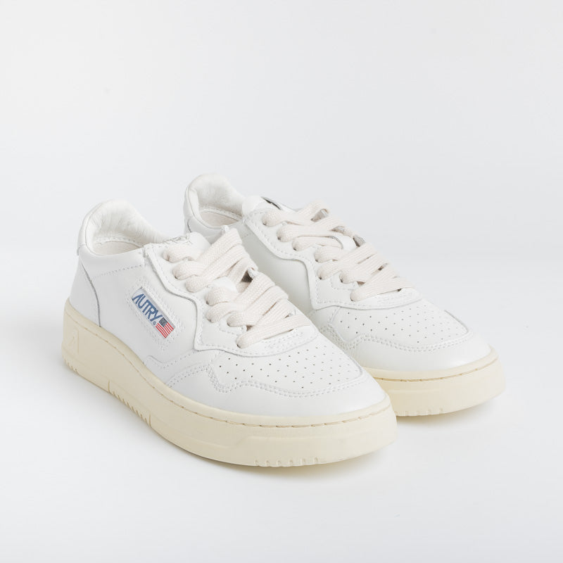 AUTRY LL15 - LOW WOM ALL LEAT - Bianco/Bianco Scarpe Donna AUTRY - Collezione donna 